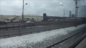 Поездка на поезде ласточка  по Мцк/мсс  Пл. гагарина / Кутузовская  // 12 Февраля 2020