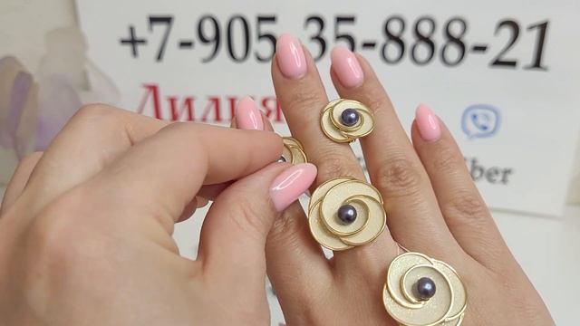 1.03.23 Весна?? Серебряные украшения с жемчугом. Эмаль Натуральный черный жемчуг Лимонная позолота смотреть онлайн