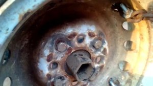 Жигулевские колеса на мотоблок ставим быстро.