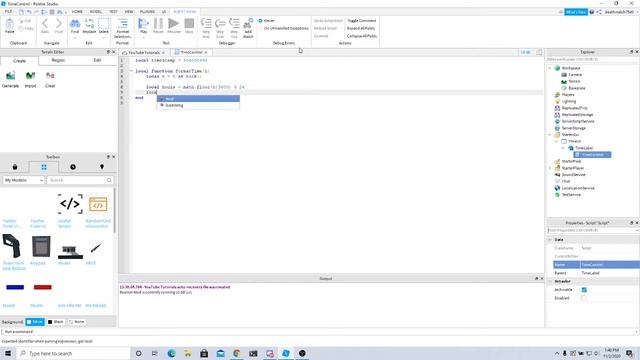 HOW TO MAKE A LOCAL CLOCK UI IN ROBLOX STUDIO смотреть онлайн