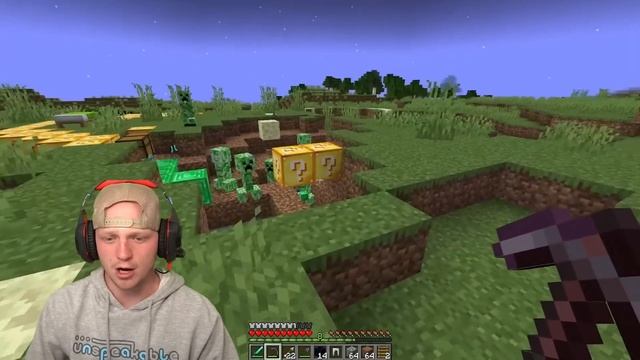 Minecraft, but whatever I touch is diamonds смотреть онлайн