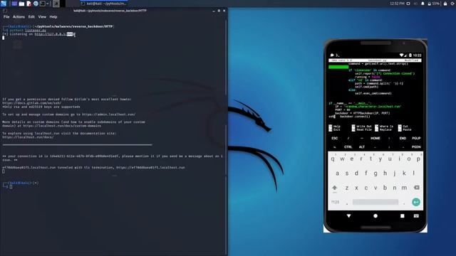 Reverse HTTP Backdoor/Shell| Attack over the INTERNET | PyHtools | Python3 | Dhrumil Mistry смотреть онлайн