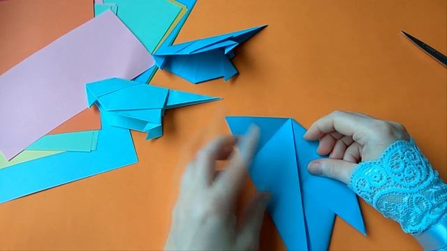 Птичка 2 оригами как сделать птичку 2 из бумаги . смотреть онлайн