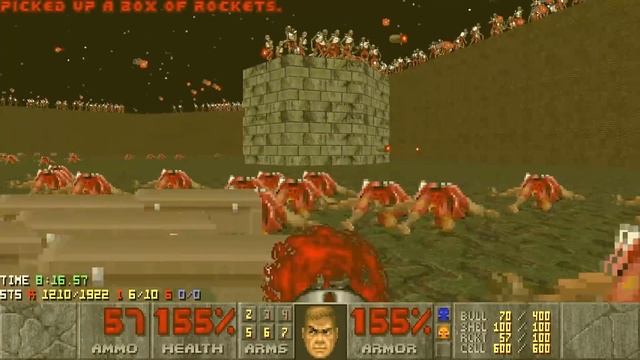 Doom II - Revenant Battlefield (Ultra-Violence 100%) смотреть онлайн