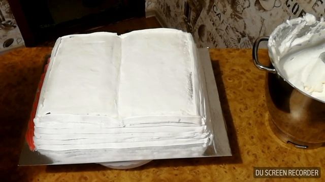 Торт Книга ,из крема. смотреть онлайн