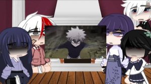 Different anime characters react to eachother / Killua s turn / by Hinata Hyuga_love / part 3