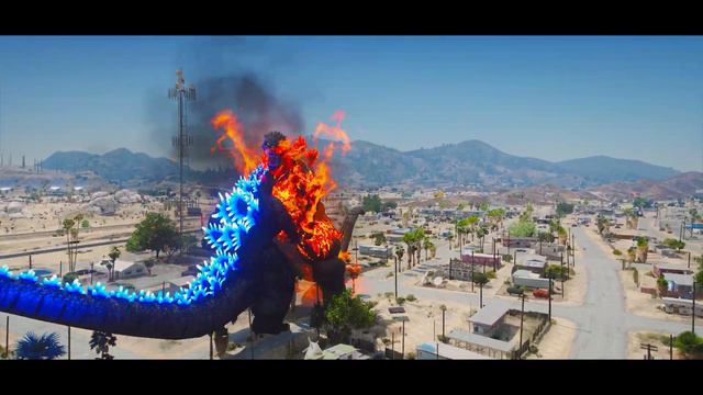Godzilla Earth, Heisei Godzilla Vs Burning Godzilla, George Rampage ( GTA V Mods )