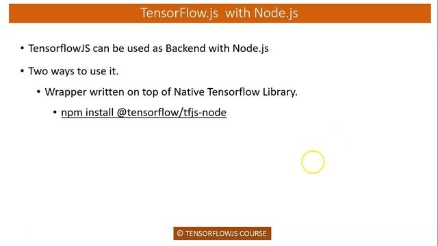 TensorFlow js with Backend engine - Tensorflow JS смотреть онлайн