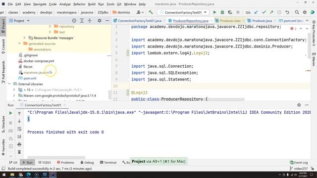 258 - JDBC pt 07 - Lombok e Log4J2 смотреть онлайн
