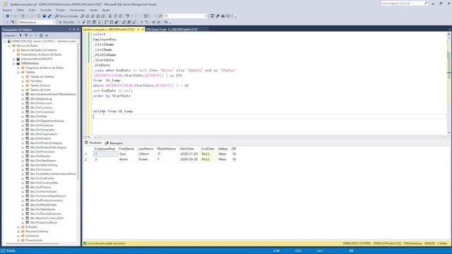 Delete - Apagando Dados De Tabelas Avançado ( Datediff) - Banco de Dados - SQL Server Tutorial смотреть онлайн