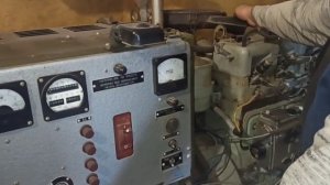Дизель электро станция с Судовым дизелем 1р4-6у2. Меж сезонная проверка.