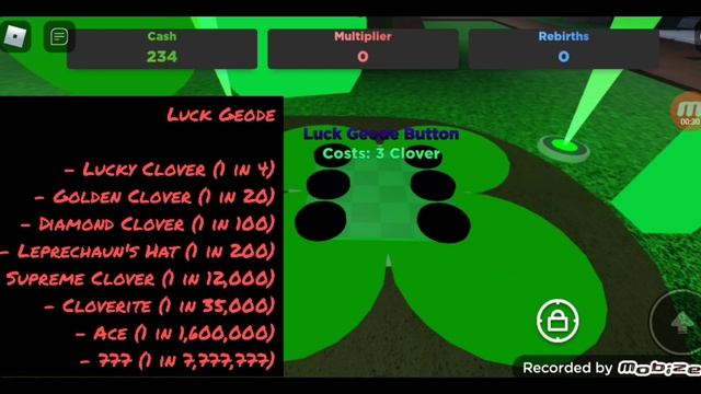 Clover and Luck Geode Info, Rarities and Names! Button Simulator: E.D. смотреть онлайн