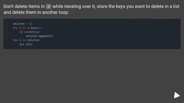 How can "k in d" be False, but "k in d.keys()" be True? смотреть онлайн