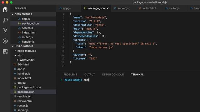 nodejs 17 package json 文件 смотреть онлайн