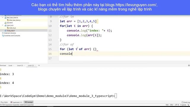 Bài 3. Sử dụng vòng lặp trong lập trình typescript смотреть онлайн