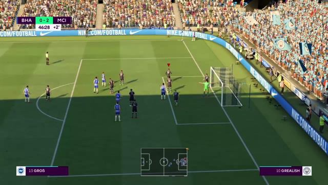 FIFA 22 Manchester City vs Brighton PS4 gameplay Full HD смотреть онлайн