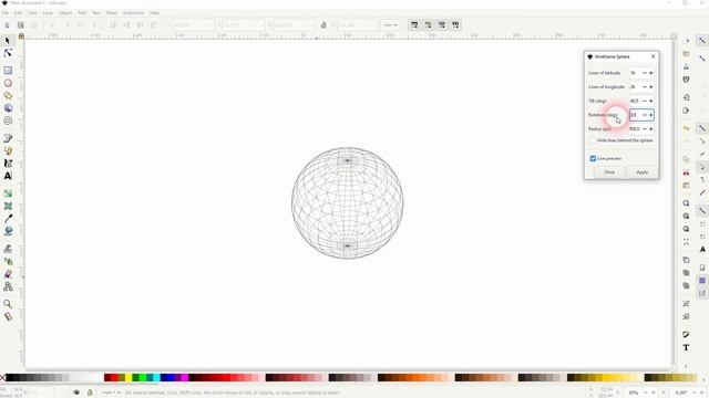 How to create a sphere in Inkscape смотреть онлайн