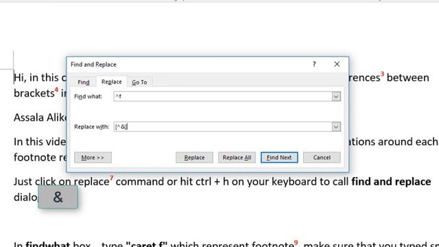How to add brackets aroud all footnotes numbers in 5 seconds смотреть онлайн