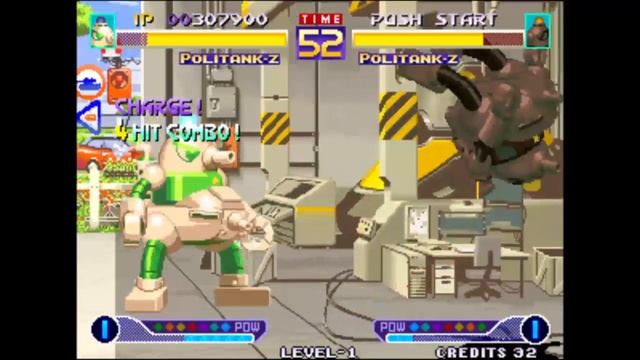 Aca NeoGeo Waku Waku 7 arcade mode Politank-Z ps4 broadcast смотреть онлайн