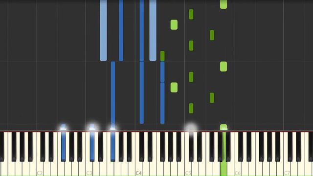 On The Beach At Night - Starbound - Very easy and simple piano tutorial synthesia cover смотреть онлайн