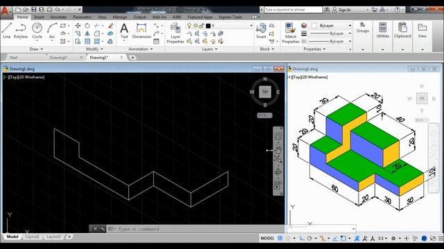 Iso-metric Drawing In AutoCAD for Beginners | Exercise 5 | Basics to Advance смотреть онлайн