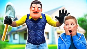 ПРИВЕТ СОСЕД в Реальной жизни Прятки Hello Neighbor Куда спрятались дети Лев и Глеб?