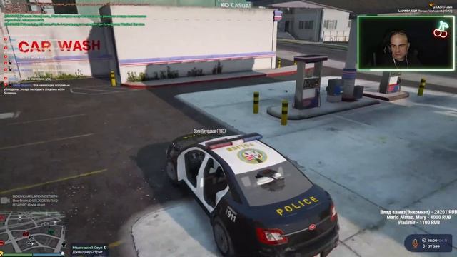GTA 5 RP Lamesa Сотрудник LSPD в патруле. День 151 смотреть онлайн