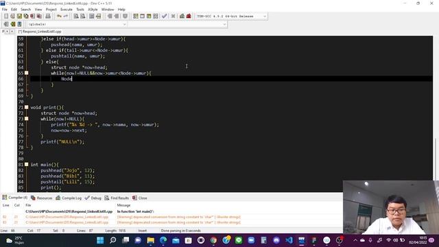 [HIMTI TUTOR] Data Structure - Linked List II смотреть онлайн
