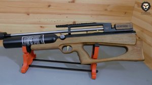 Пневматическая винтовка Дубрава Лесник Буллпап Колба 7.62 мм V4 Магнум (580 мм, Орех) видео обзор 4k
