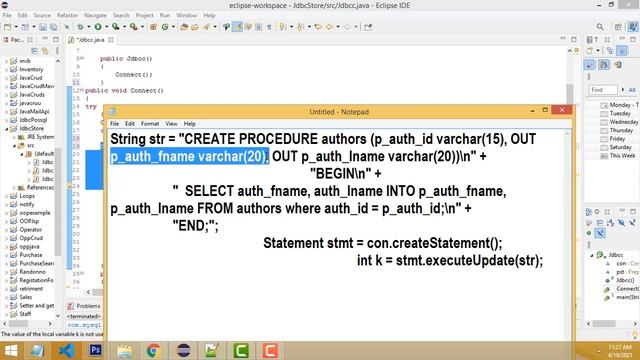 How to Create the STORE PROCEDURE JDBC JAVA смотреть онлайн