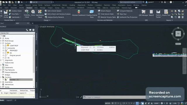 Civil 3D - Visibility Analysis (Stopping Sight Distance) смотреть онлайн