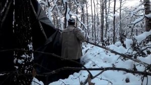 Как построить чум и ночёвка в -20