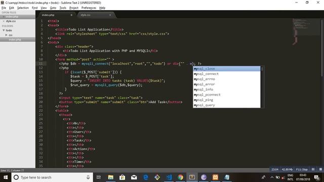 Todo List Application With PHP and Mysqli смотреть онлайн