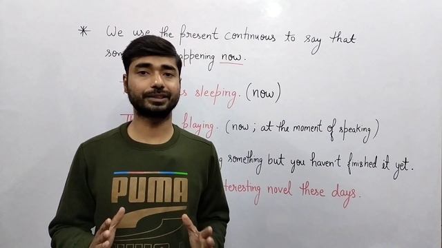 Learn Present continuous tense#englishwings смотреть онлайн