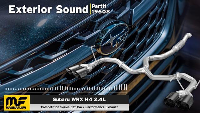 2022-2023 Subaru WRX Exhaust Sound Clip | MagnaFlow Competition Series #19608 смотреть онлайн