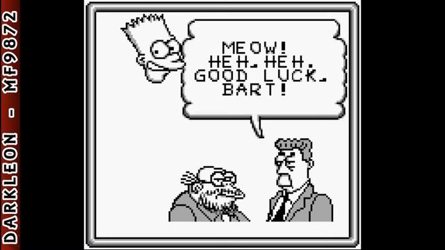 Game Boy - The Simpsons - Bart vs. the Juggernauts © 1992 Acclaim - Gameplay смотреть онлайн