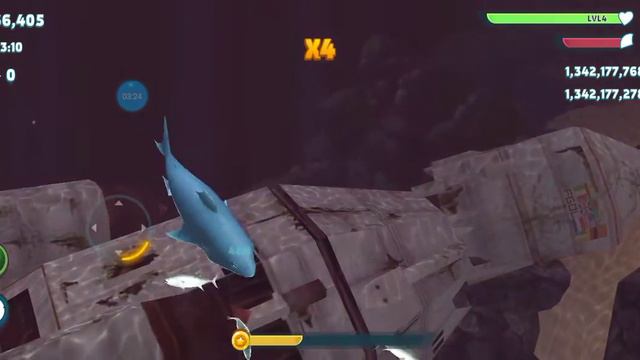 Great White Shark in Hungry Shark Evolution смотреть онлайн