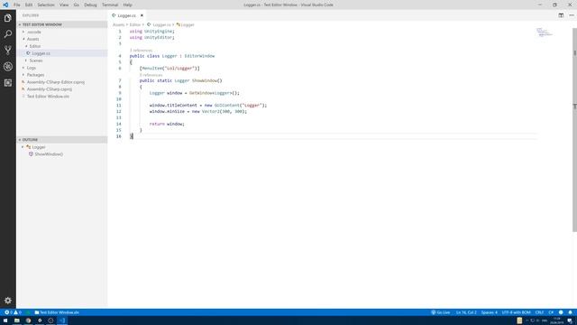 Создание окна редактора Unity смотреть онлайн