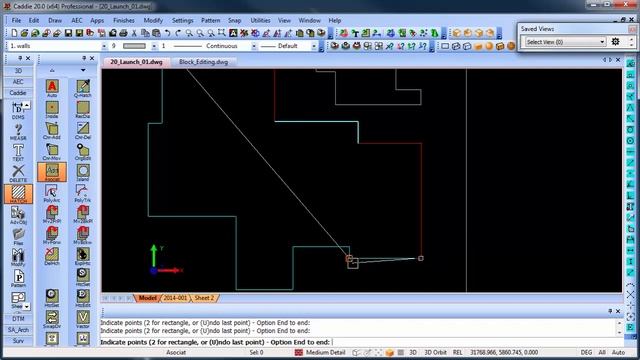 Undo Last Point and Polyline Grips Enhancement in Caddie AEC Architecture .dwg software смотреть онлайн