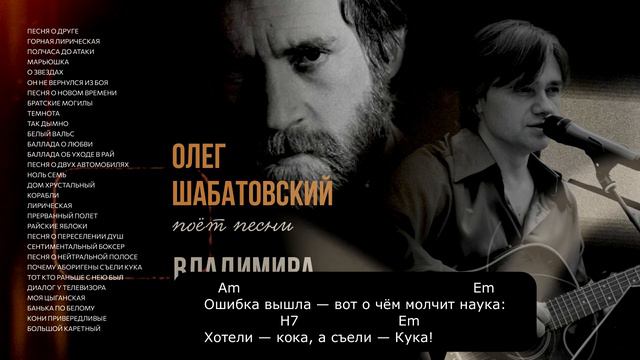 Олег Шабатовский - Почему аборигены съели Кука (В. Высоцкий). Текст, аккорды смотреть онлайн
