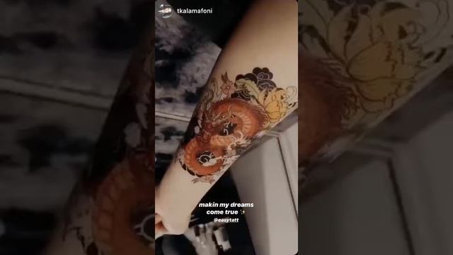Japanese Dragon - Non-Permanent Tattoo | EasyTatt™ смотреть онлайн