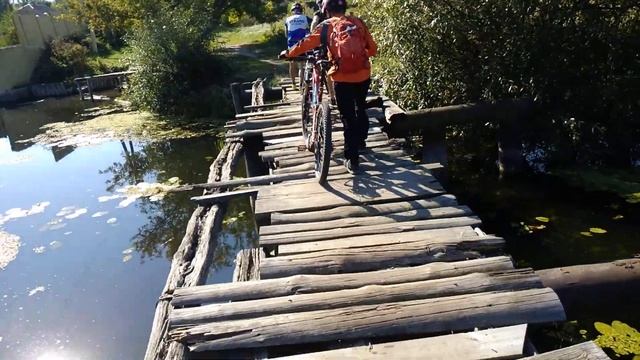 Первый ппц мостик через речку Мжа