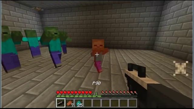 Minecraft - Guns in 2 commands (With 3d models) смотреть онлайн