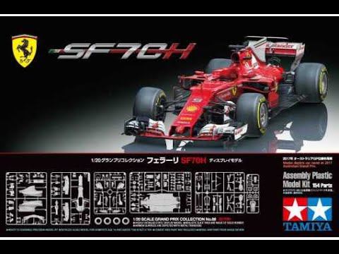 Ferrari SF70H Formula 1 Car Tamiya 1/24 Tamiya Unboxing