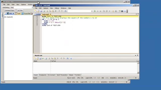 Creating and Debugging Windows Batch Files with Take Command смотреть онлайн