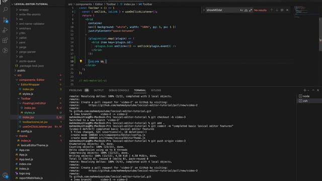 Complete lexical editor tutorial in React and MUI ( Material Ui library )from scratch - Part 4 смотреть онлайн
