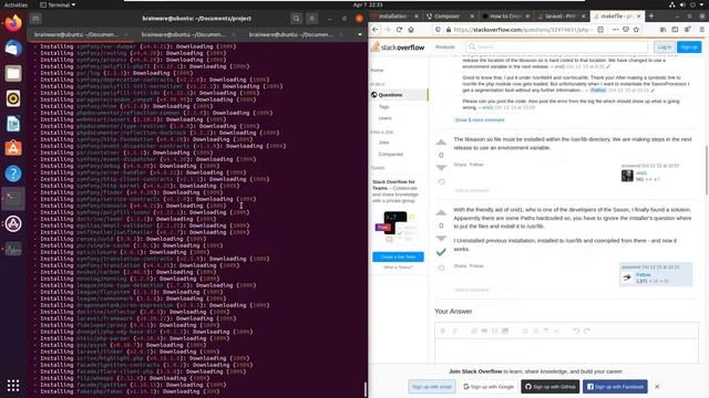 Laravel Installation on Ubuntu 20.10 Virtual Machine смотреть онлайн
