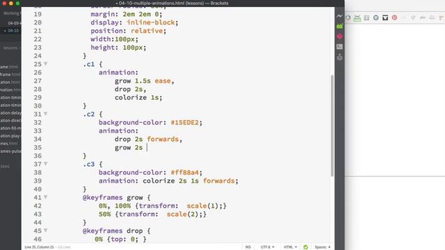 CSS Animation 34 - multiple animations смотреть онлайн