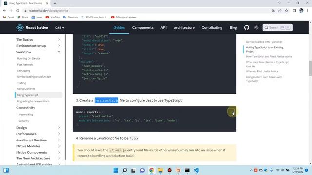 Scratch create react-native typescript project || Convert JS project to typescript in react native смотреть онлайн