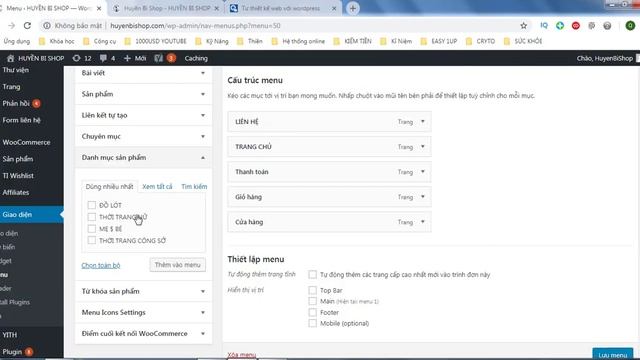 Hướng dẫn cách tạo menu trong Wordpress - Nhanh chóng - Dễ Dàng смотреть онлайн